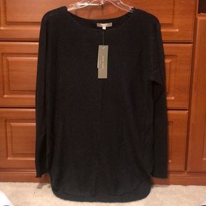 NWT! Joan Vass Cashmere Blend Sweater Medium